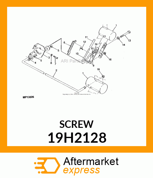 SCREW, HEX HEAD 19H2128