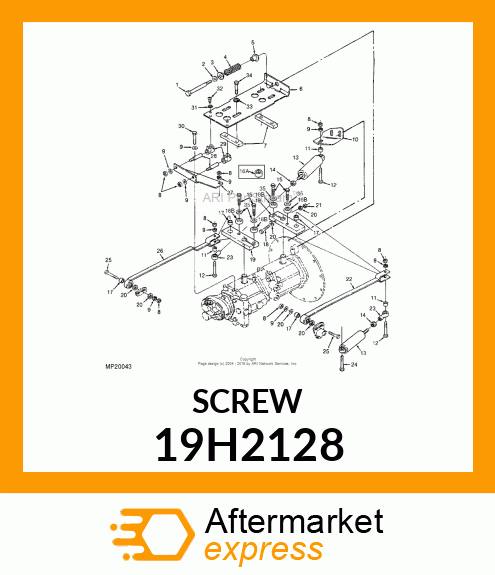 SCREW, HEX HEAD 19H2128