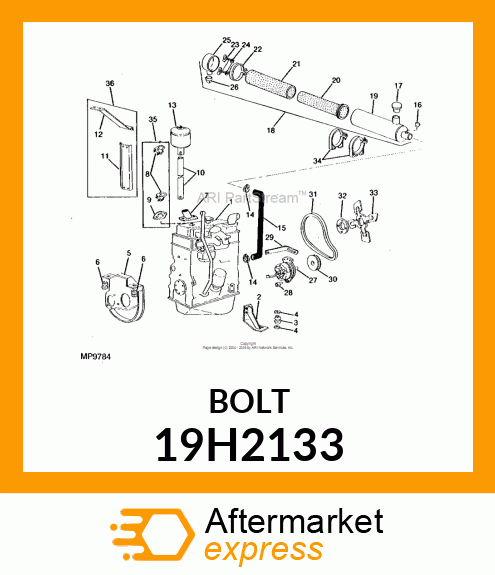 SCREW, HEX HEAD 19H2133