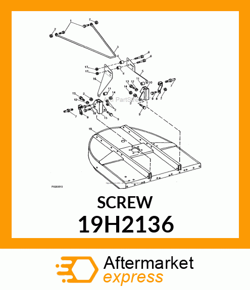 SCREW, HEX HEAD 19H2136