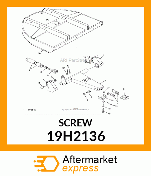 SCREW, HEX HEAD 19H2136