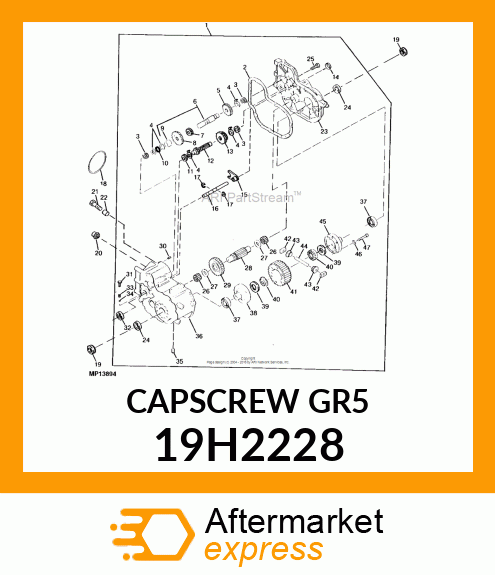 SCREW, HEX HEAD 19H2228