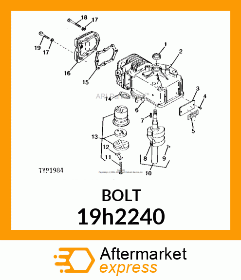 SCREW, HEX HEAD 19h2240