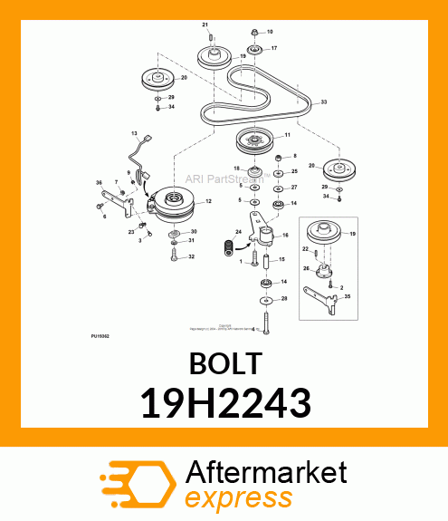 SCREW, HEX HEAD 19H2243