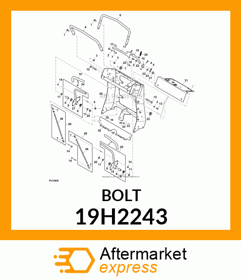 SCREW, HEX HEAD 19H2243