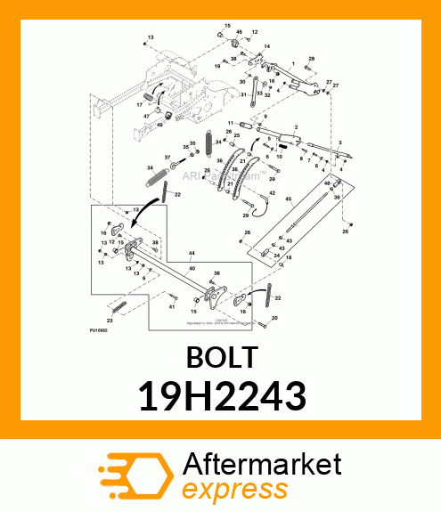 SCREW, HEX HEAD 19H2243