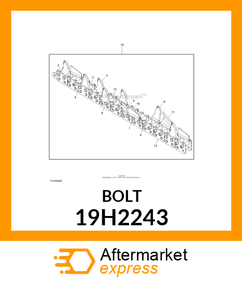 SCREW, HEX HEAD 19H2243