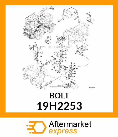 SCREW, HEX HEAD 19H2253