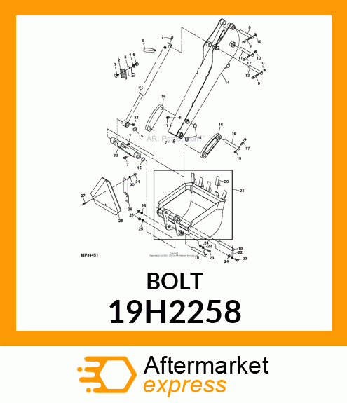 SCREW, HEX HEAD 19H2258