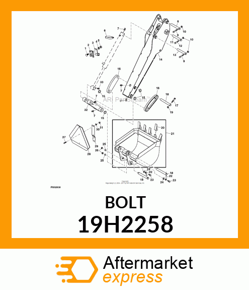 SCREW, HEX HEAD 19H2258