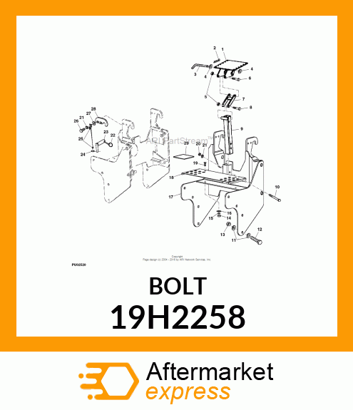 SCREW, HEX HEAD 19H2258