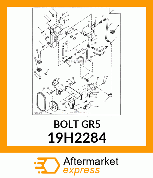 SCREW, HEX HEAD 19H2284