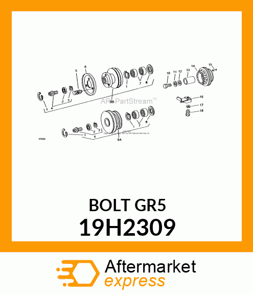 SCREW, HEX HEAD 19H2309