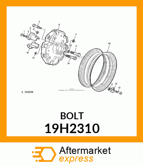 SCREW, HEX HEAD 19H2310