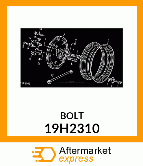 SCREW, HEX HEAD 19H2310