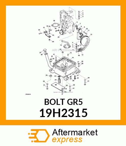 SCREW, HEX HEAD 19H2315