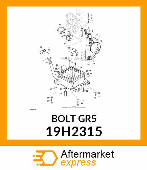 SCREW, HEX HEAD 19H2315