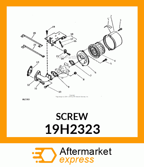 SCREW, HEX HEAD 19H2323