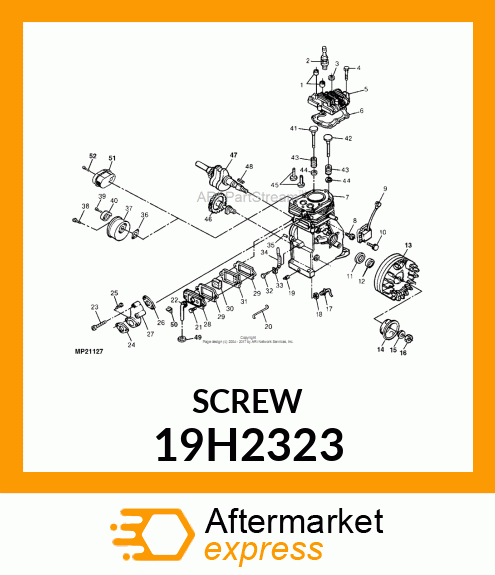 SCREW, HEX HEAD 19H2323