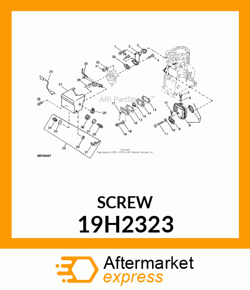 SCREW, HEX HEAD 19H2323