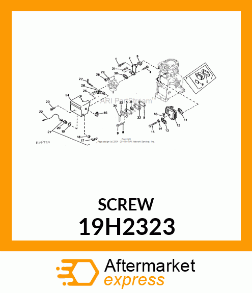 SCREW, HEX HEAD 19H2323