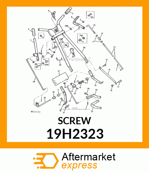 SCREW, HEX HEAD 19H2323