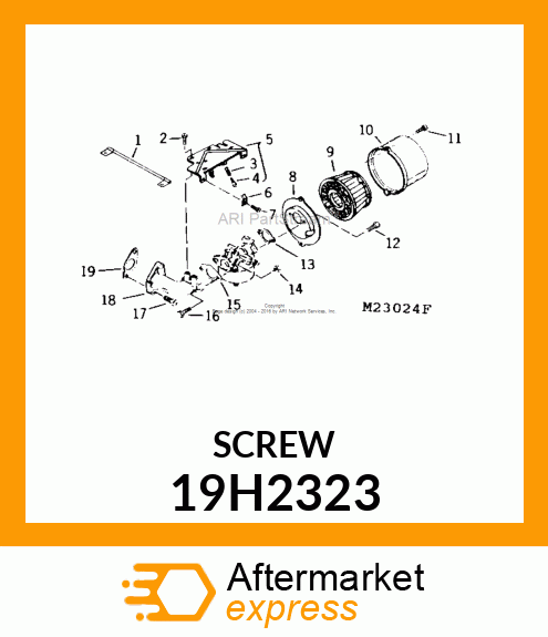 SCREW, HEX HEAD 19H2323