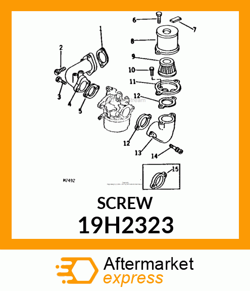 SCREW, HEX HEAD 19H2323