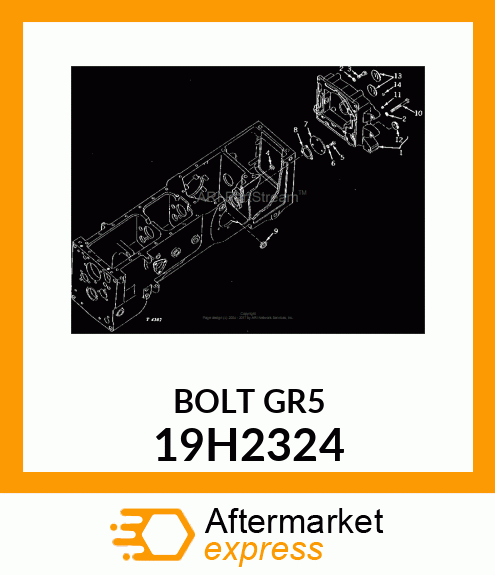 SCREW, HEX HEAD 19H2324