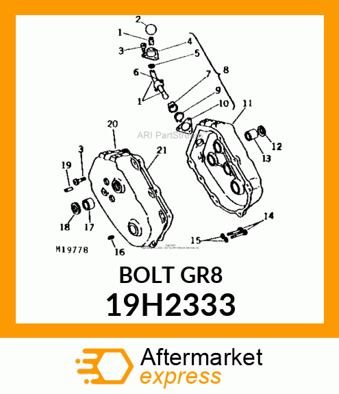 SCREW, HEX HEAD 19H2333