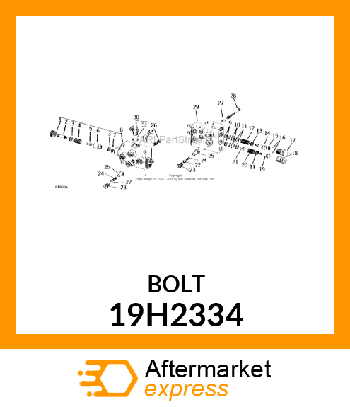 SCREW, HEX HEAD 19H2334