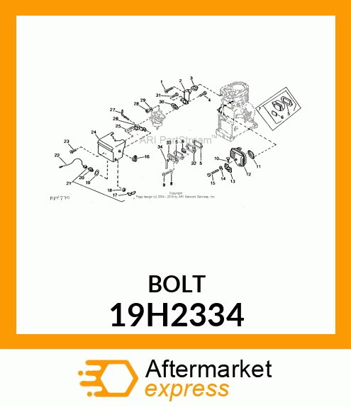 SCREW, HEX HEAD 19H2334