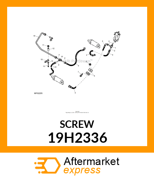 SCREW, HEX HEAD 19H2336