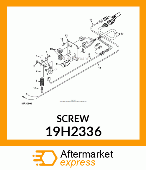 SCREW, HEX HEAD 19H2336