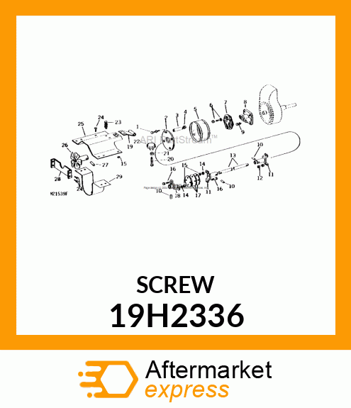 SCREW, HEX HEAD 19H2336