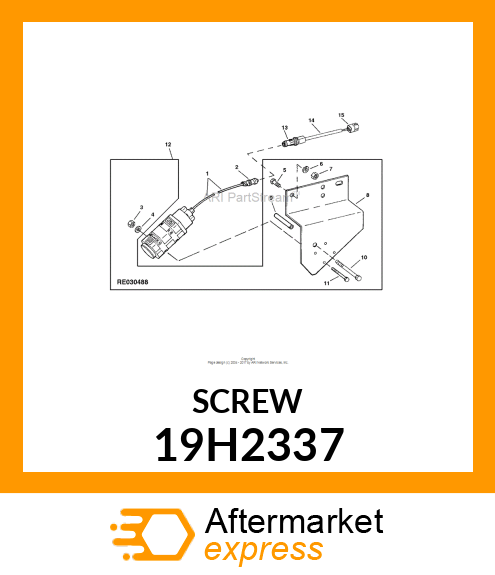 SCREW, HEX HEAD 19H2337