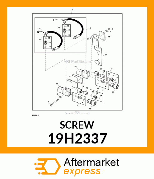 SCREW, HEX HEAD 19H2337