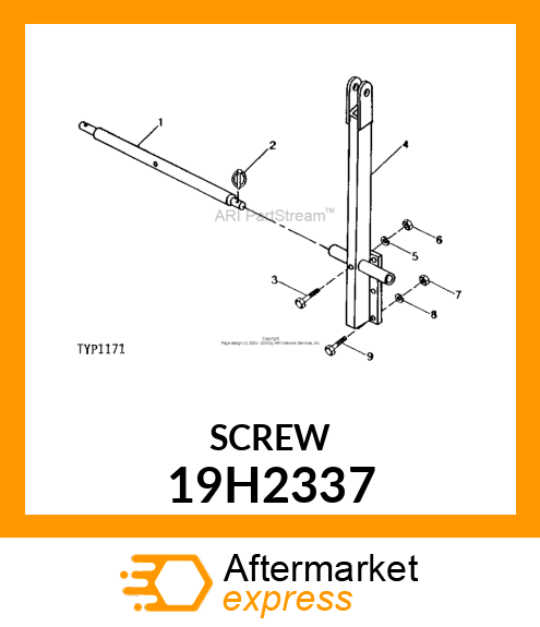 SCREW, HEX HEAD 19H2337