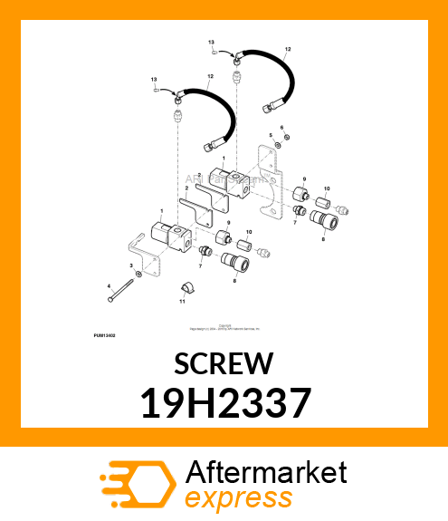 SCREW, HEX HEAD 19H2337