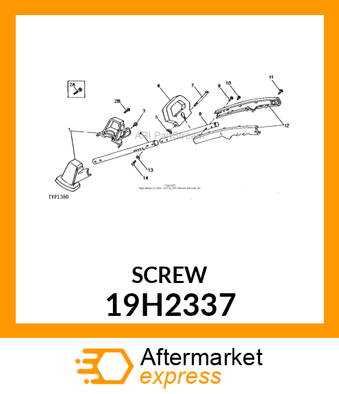 SCREW, HEX HEAD 19H2337