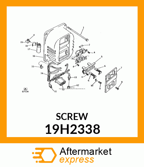 SCREW, HEX HEAD 19H2338