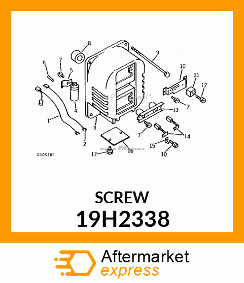 SCREW, HEX HEAD 19H2338