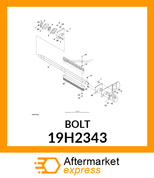 SCREW, HEX HEAD 19H2343