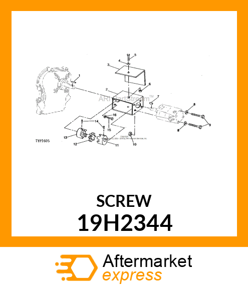 SCREW, HEX HEAD 19H2344