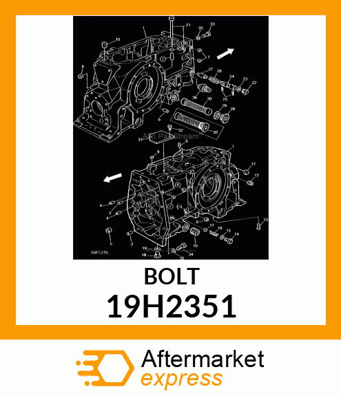 SCREW, HEX HEAD 19H2351