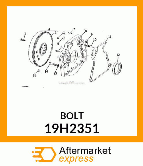 SCREW, HEX HEAD 19H2351