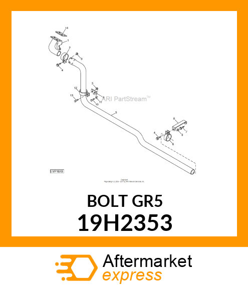 SCREW, HEX HEAD 19H2353