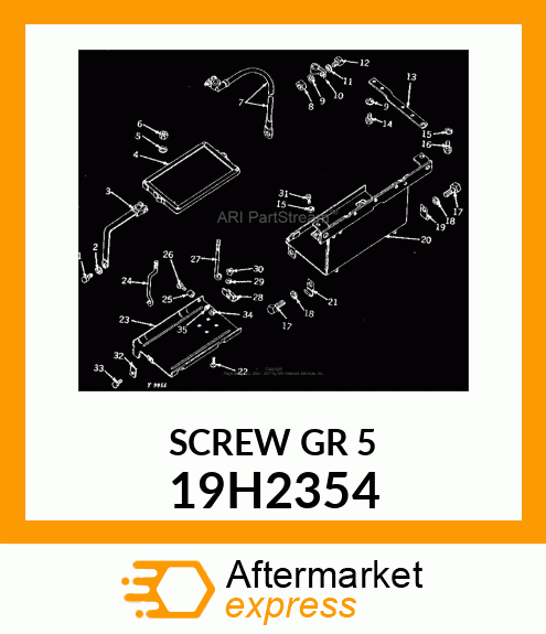 SCREW, HEX HEAD 19H2354