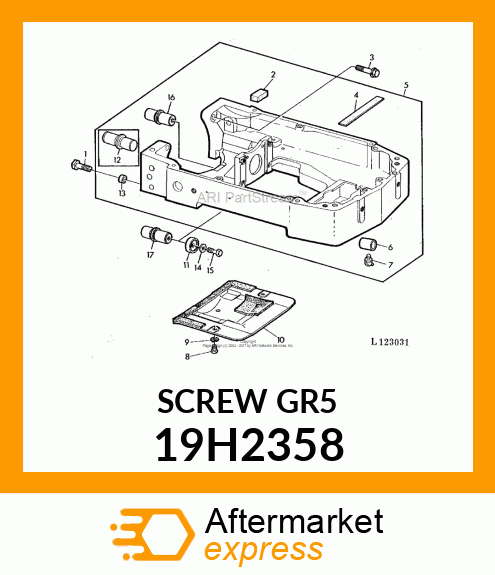 SCREW, HEX HEAD 19H2358