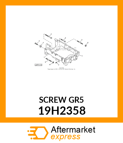 SCREW, HEX HEAD 19H2358